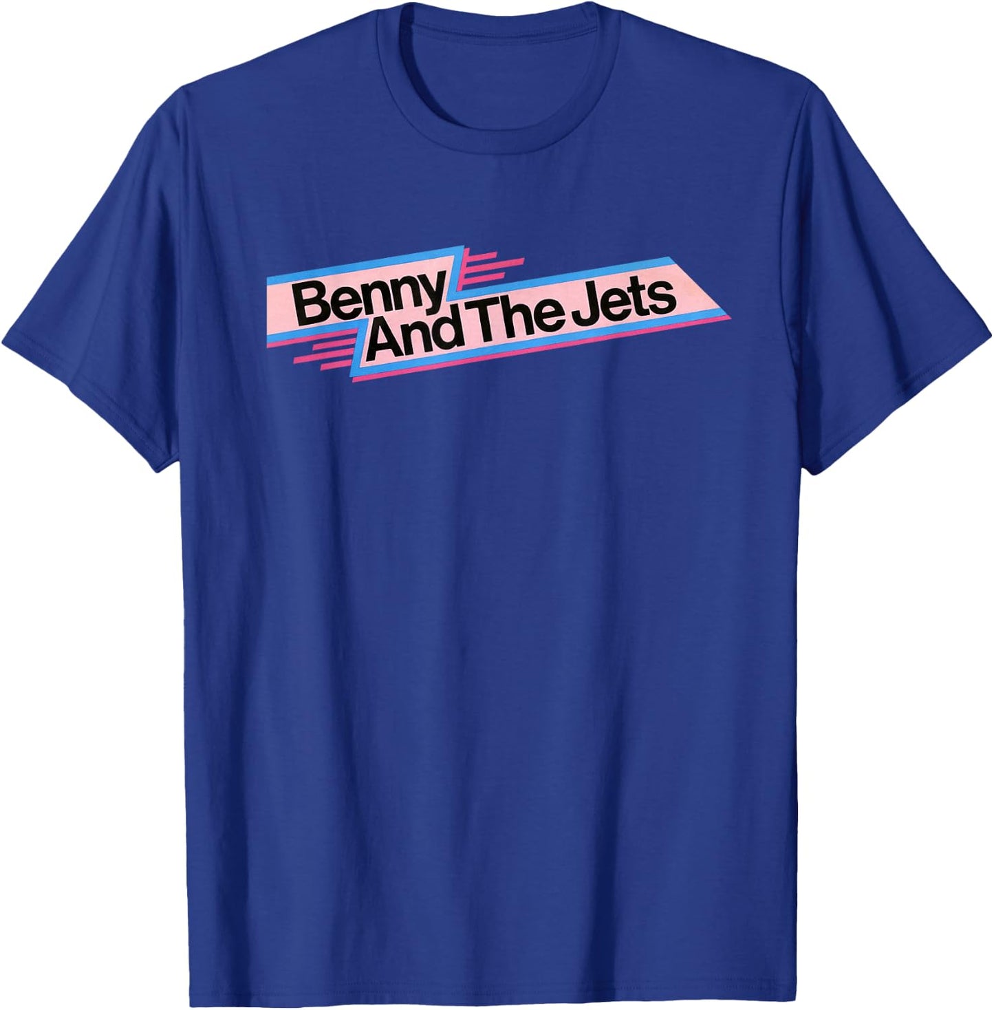 Elton John Official Benny And The Jets Logo T-Shirt - T-Shirt | Royal