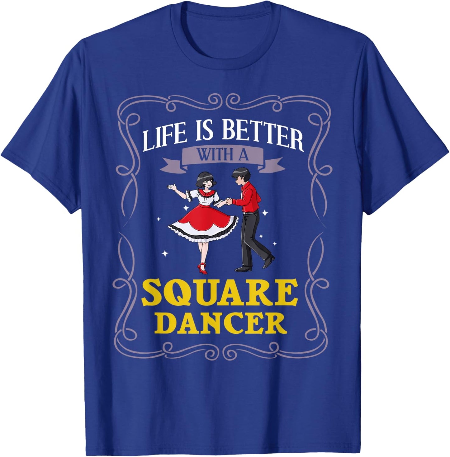 Square Dance Music Caller Lessons Dancer T-Shirt - T-Shirt | Royal