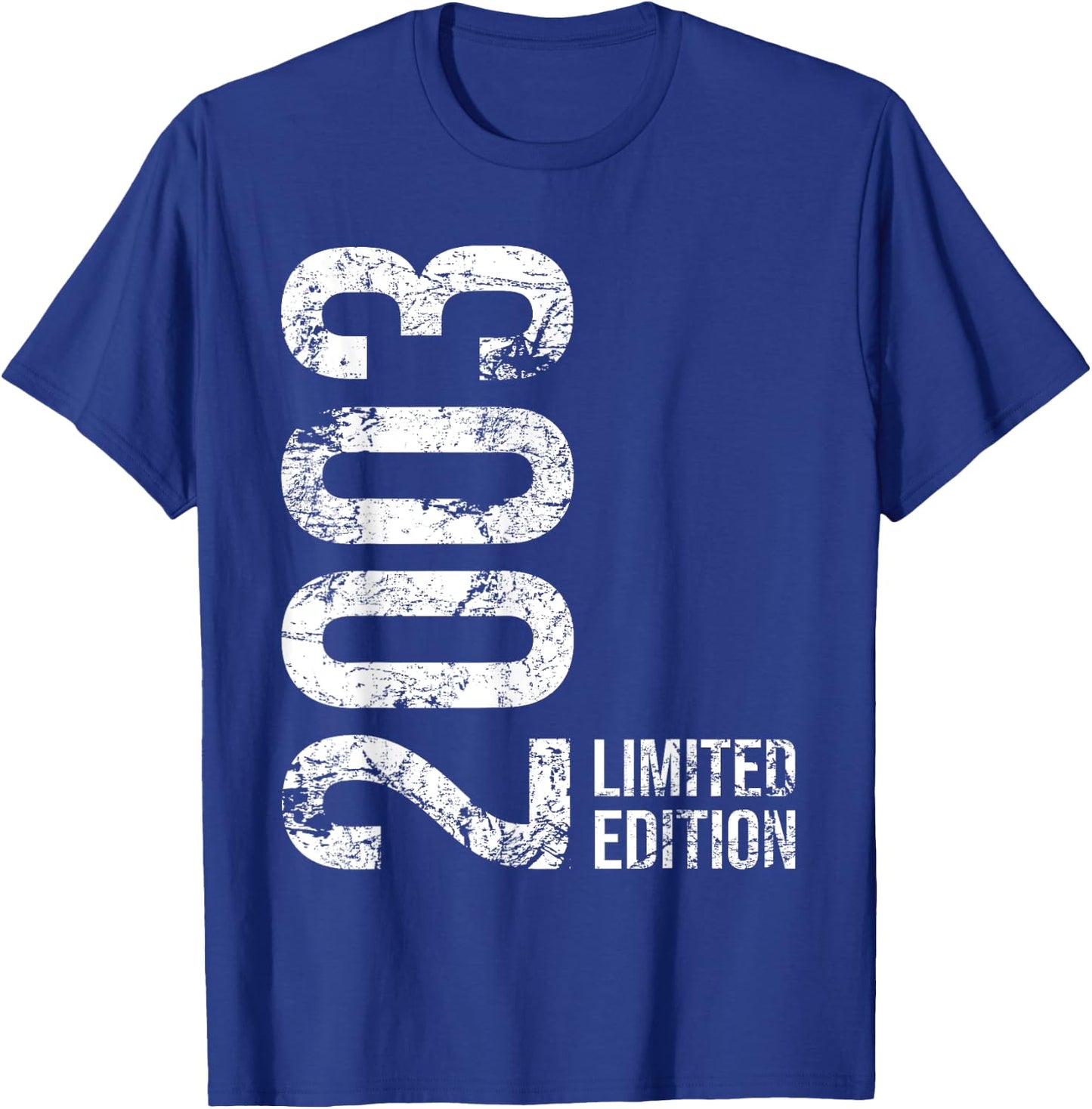 22nd Birthday 22 Years Old Man Woman Vintage 2003 T-Shirt - T-Shirt | Royal