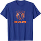 RAM Trucks Orange Logo Distressed T-Shirt - T-Shirt | Royal