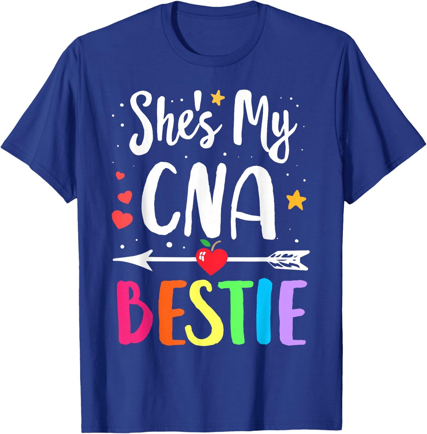 Matching Best Friends She's my CNA Bestie Nurse Bestie T-Shirt - T-Shirt | Royal