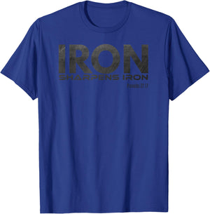 Iron Sharpens Iron T-Shirt - T-Shirt | Royal