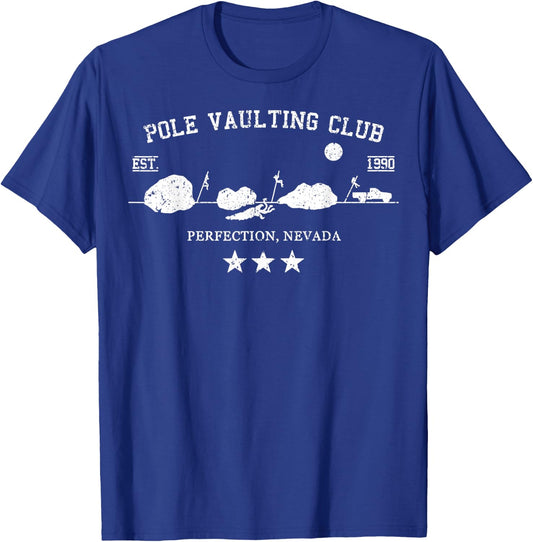 Vintage Pole Vaulting Club Perfection, Nevada T-Shirt - T-Shirt | Royal