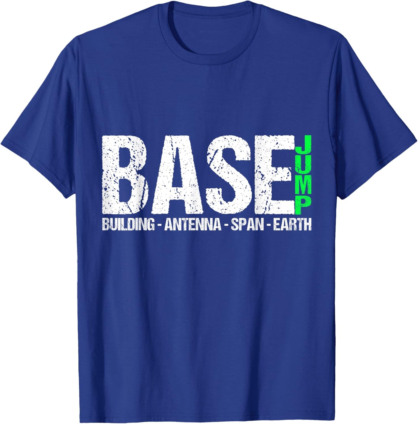 Base Jumping Jump Parachute Springer Wingsuit Extreme Sport T-Shirt - T-Shirt | Royal