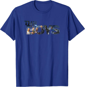 The Boys Characters Logo Superhero TV Show T-Shirt - T-Shirt | Royal