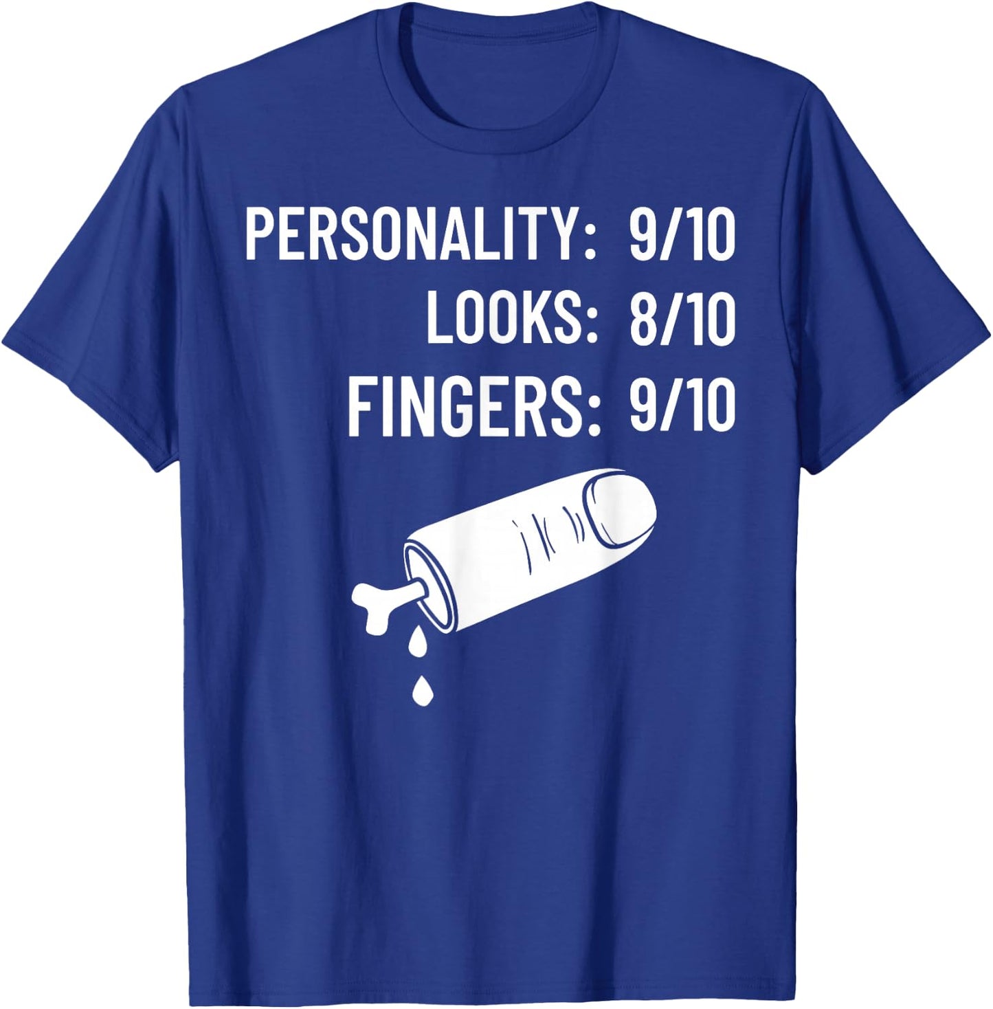 Missing Finger Prosthetic Amputation Recovery T-Shirt - T-Shirt | Royal
