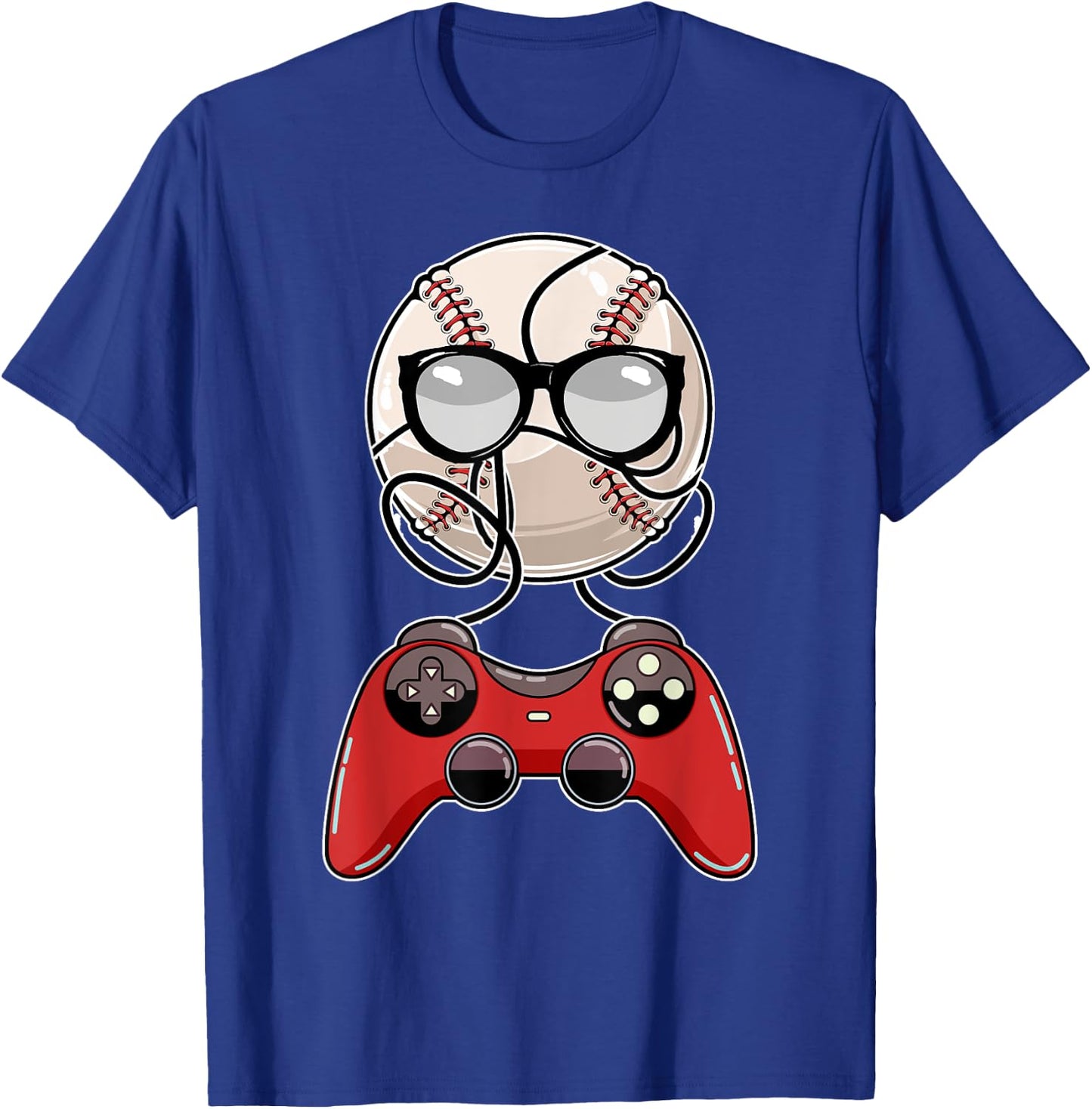 Video-game Controller Baseball Gaming Sports Player Gamer T-Shirt - T-Shirt | Royal