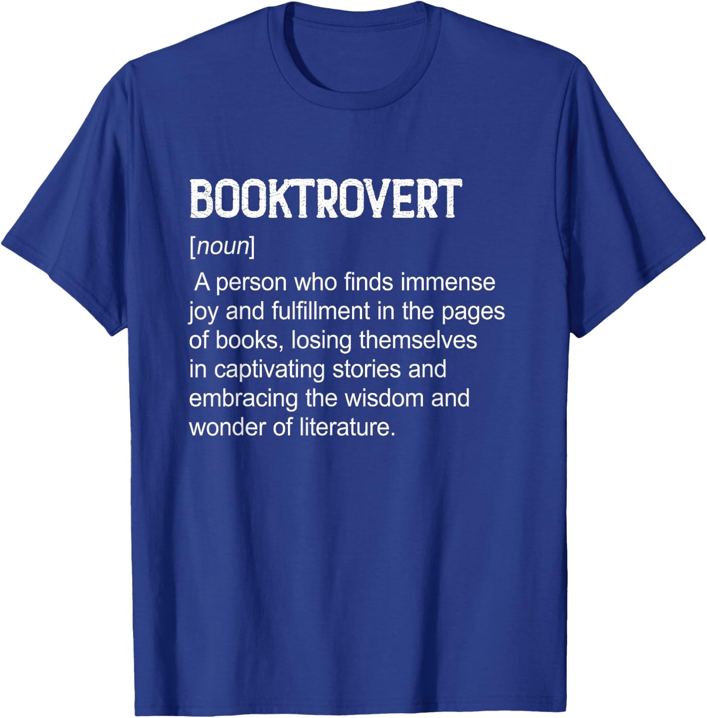 BookTrovert Book Lover Reading Nerd Definition Dictionary T-Shirt - T-Shirt | Royal