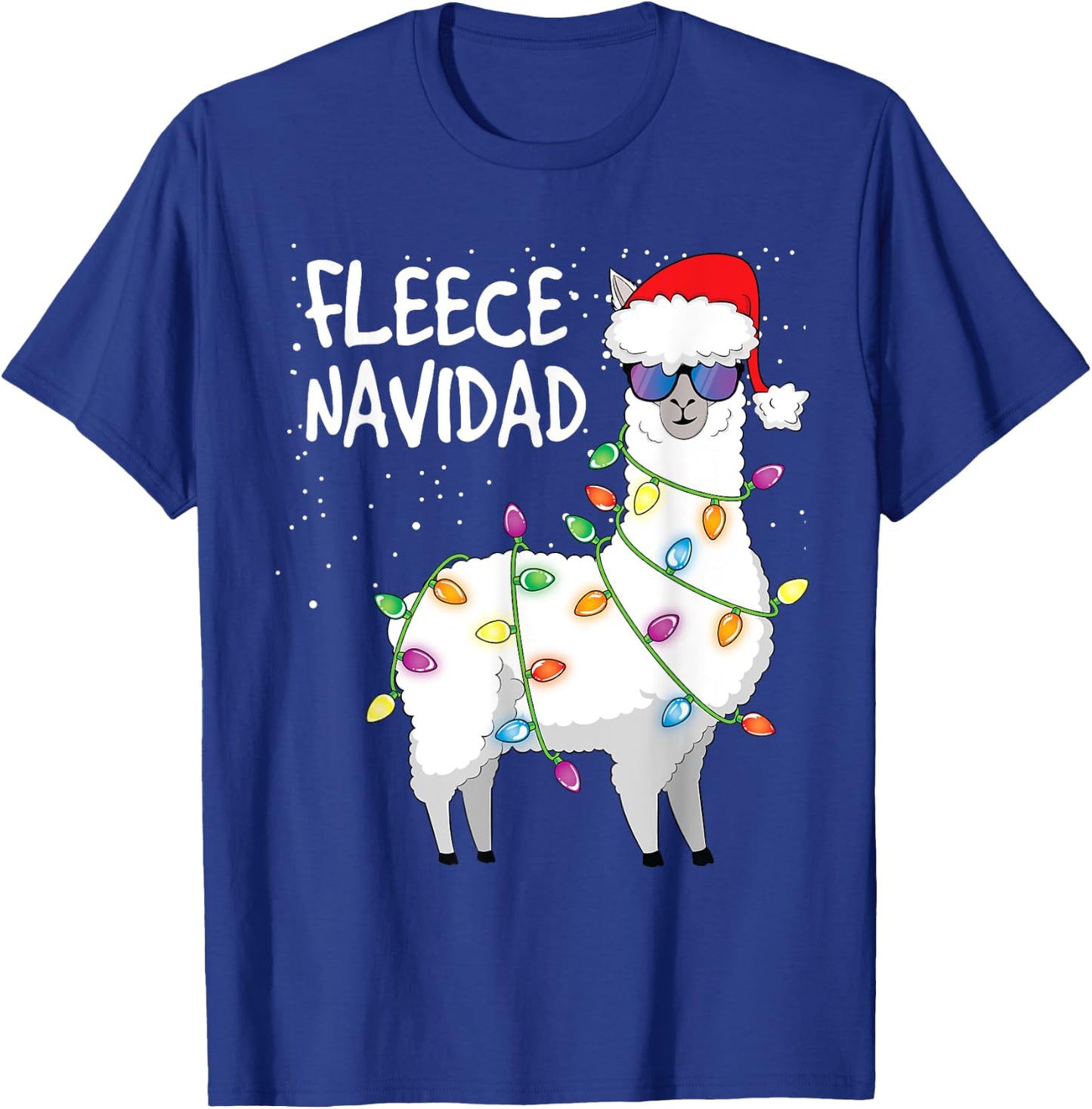 Fleece Navidad Funny Christmas Navidad Llama T-Shirt - T-Shirt | Royal