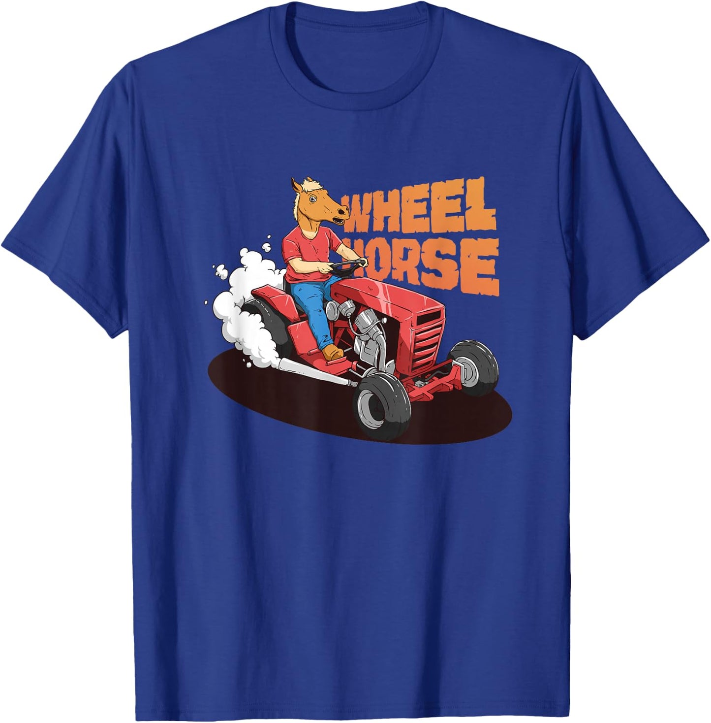 Funny Farm Tractor Shirt Wheel Horse Animal Farmers Rancher T-Shirt - T-Shirt | Royal