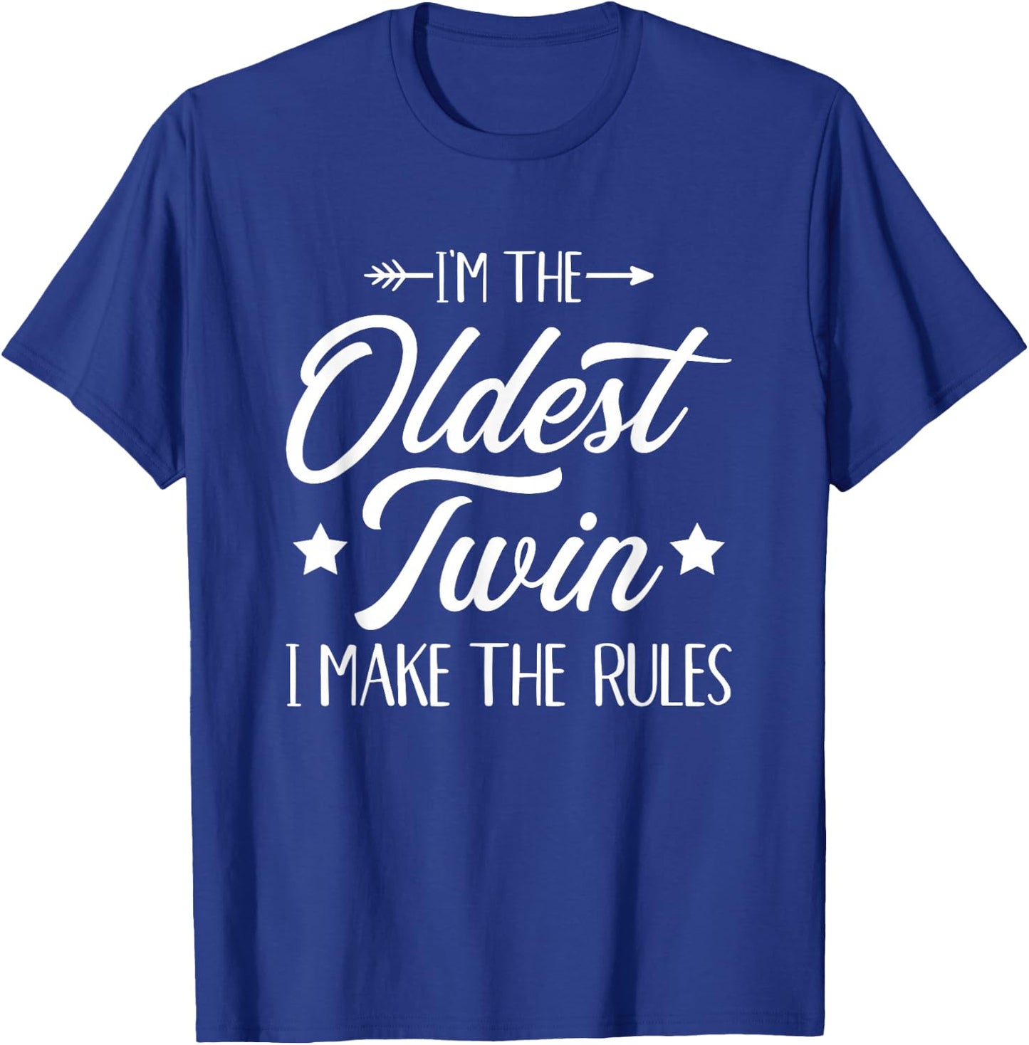 Older Twin Funny Saying T-Shirt - T-Shirt | Royal