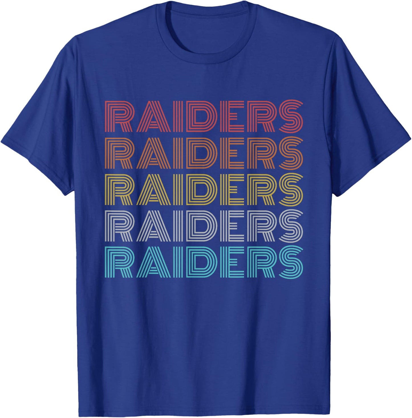 Retro Vintage Raiders T-Shirt - T-Shirt | Royal