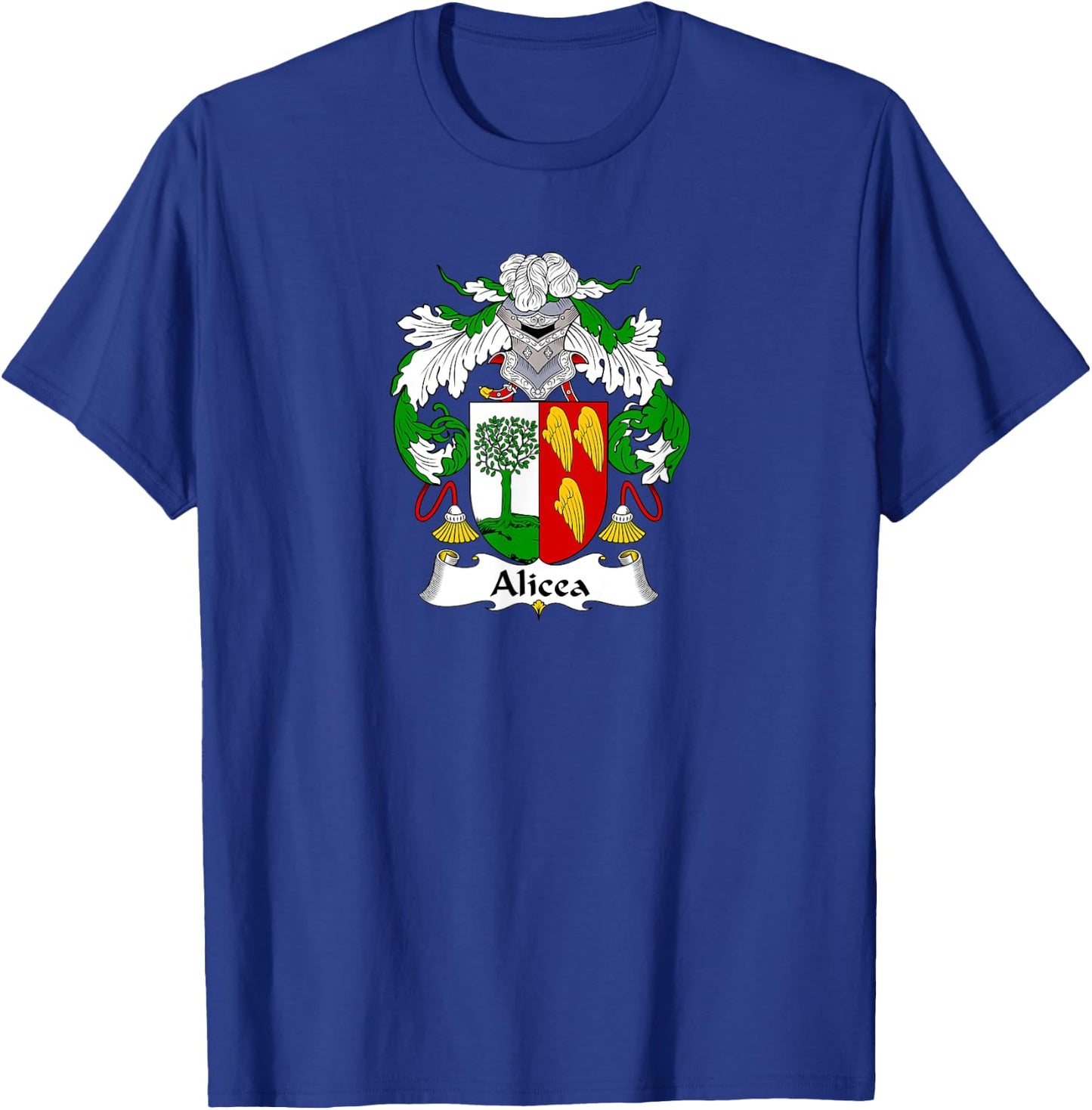 Alicea Coat of Arms - Family Crest Shirt T-Shirt - T-Shirt | Royal