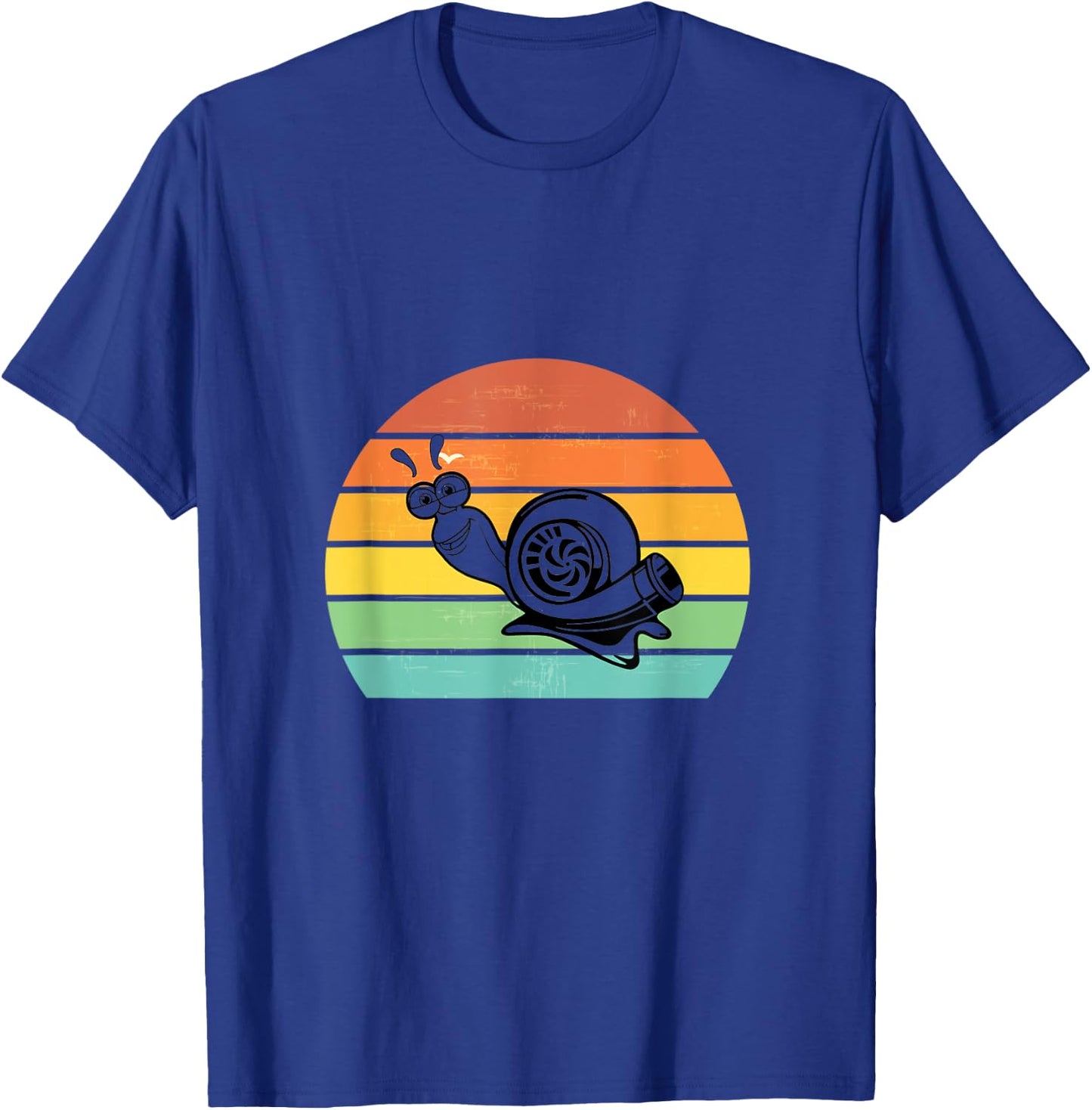 Turbo Snail Boost Racing Team Car Engine Steam Punk Style T-Shirt - T-Shirt | Royal