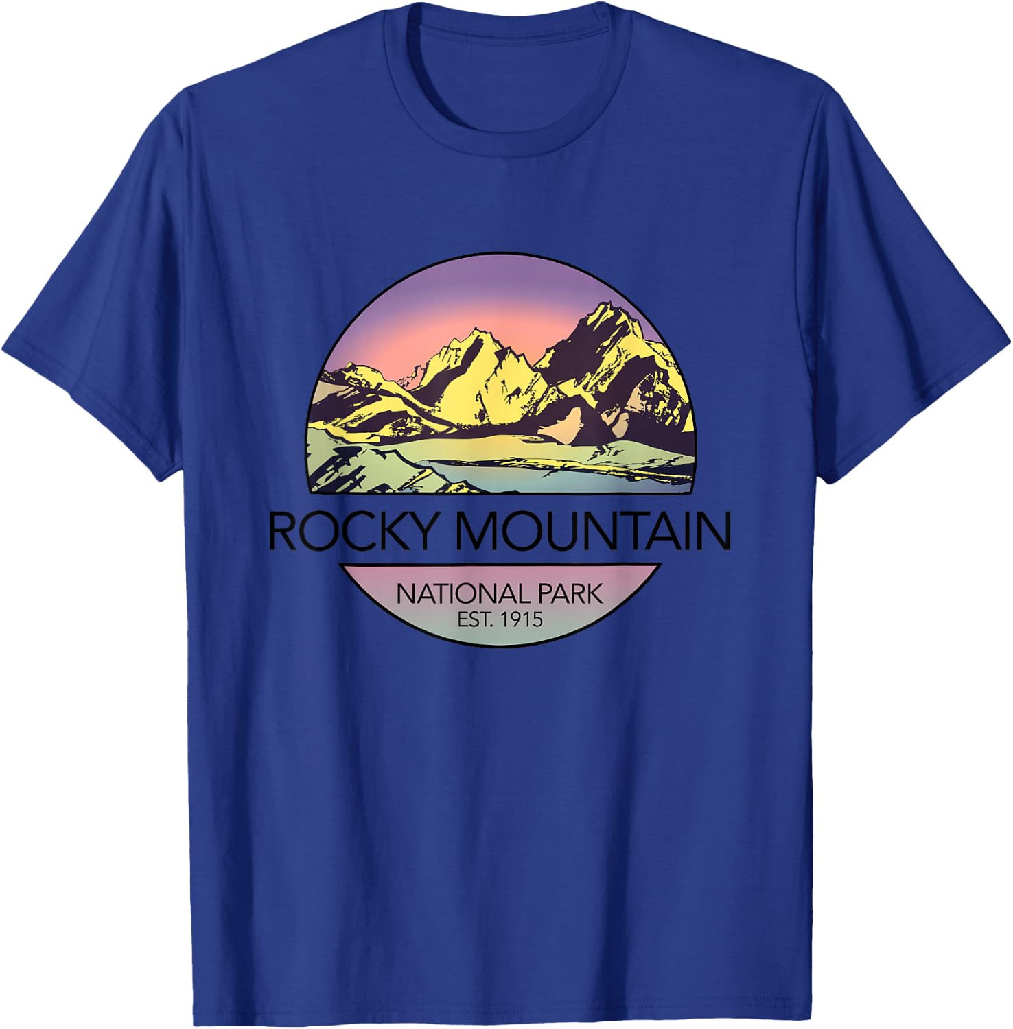 Vintage Rocky Mountain National Park Retro T-Shirt - T-Shirt | Royal