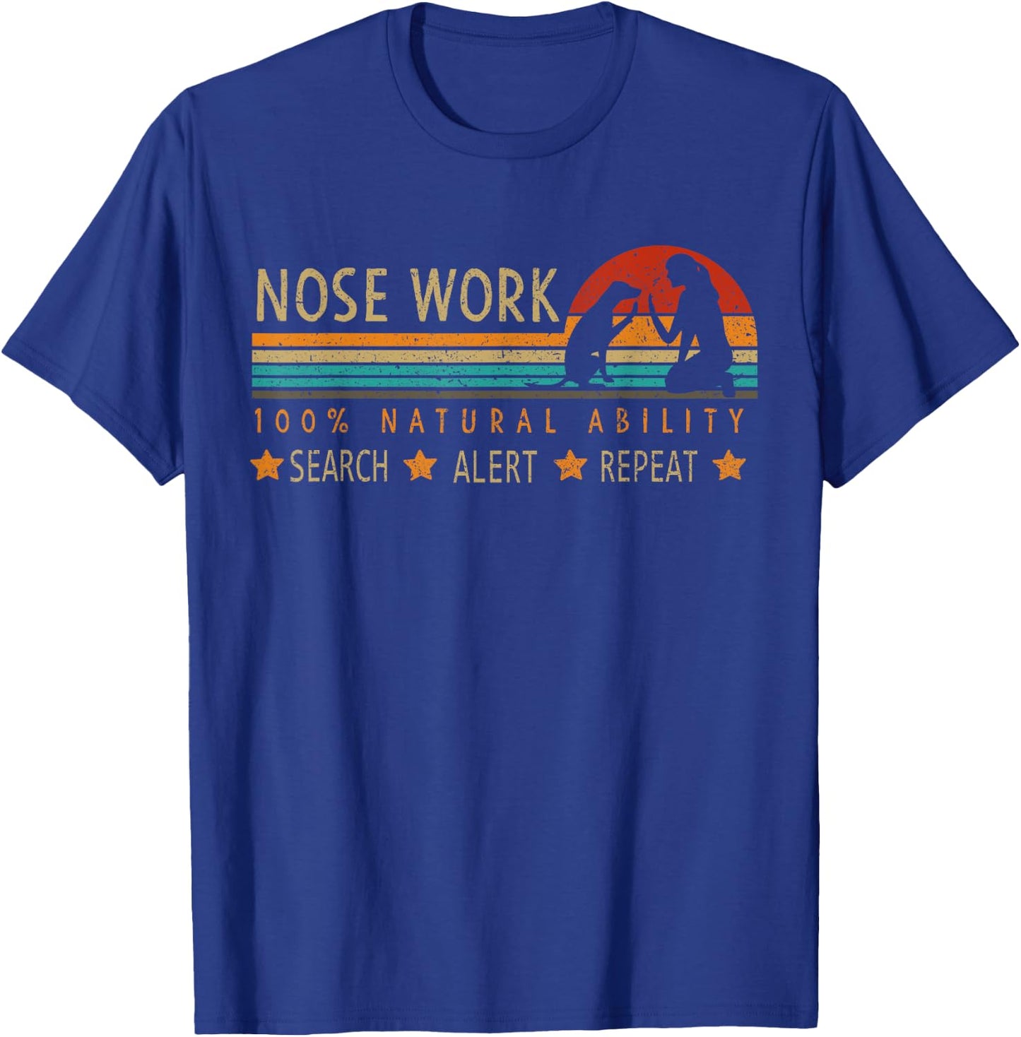 Nosework Dog sport Training Nose Work scent work for dogs Men Women Kids T-Shirt - T-Shirt | Royal