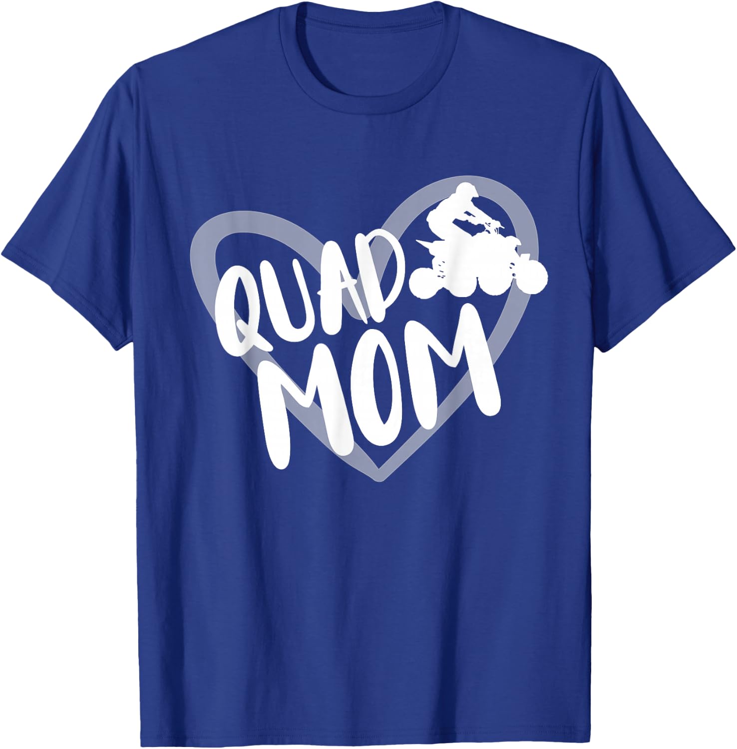 Quad Mom Bike ATV Four Wheeler Heart T-Shirt - T-Shirt | Royal