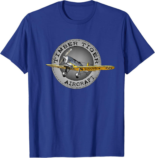Timber Tiger Aircraft T-Shirt - T-Shirt | Royal