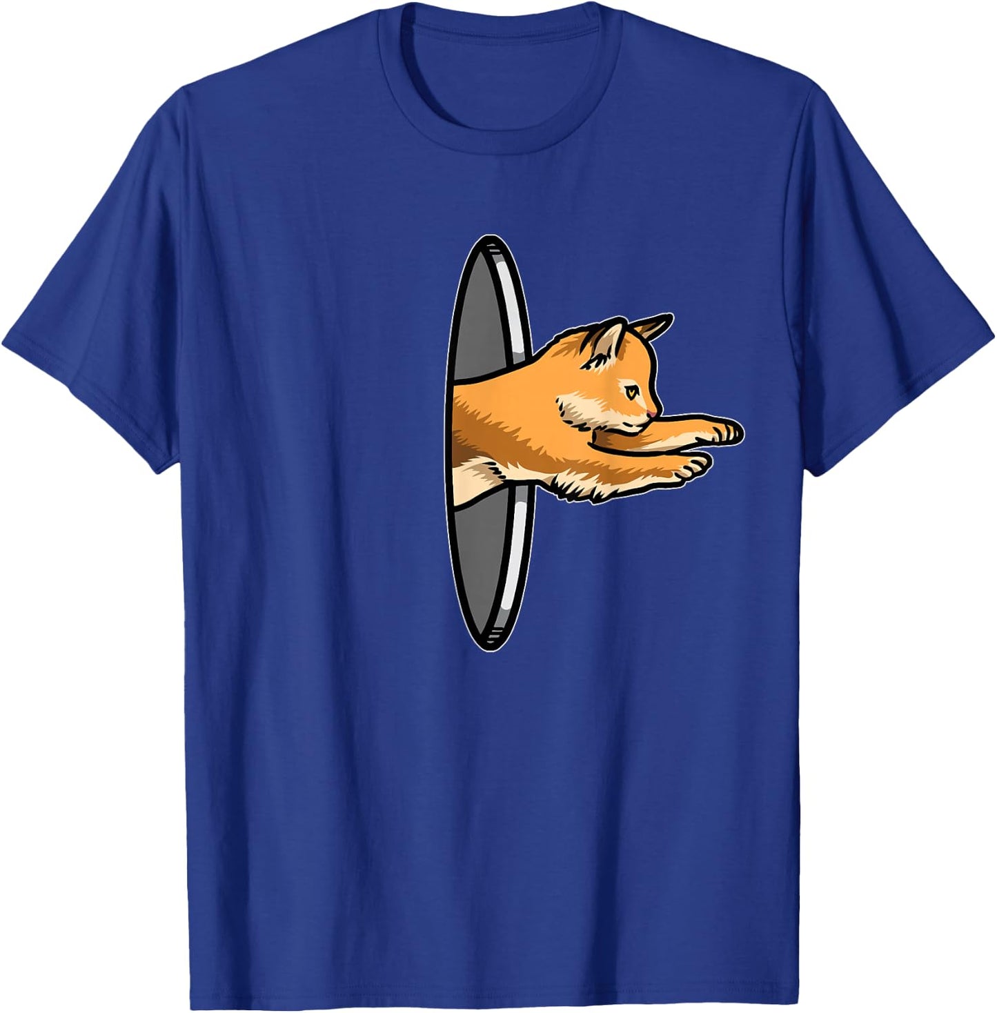 Matching Couple Cat Lover Funny Portal Animal & Her T-Shirt - T-Shirt | Royal