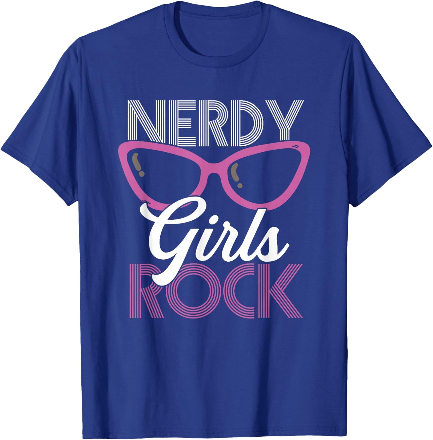 Funny Nerdy Girls Rock | Scientist Geek | Women T-Shirt - T-Shirt | Royal