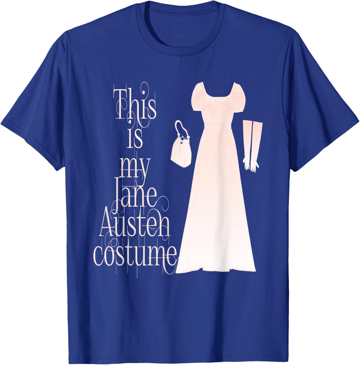 This Is My Jane Austen Costume Funny Halloween Vintage T-Shirt - T-Shirt | Royal
