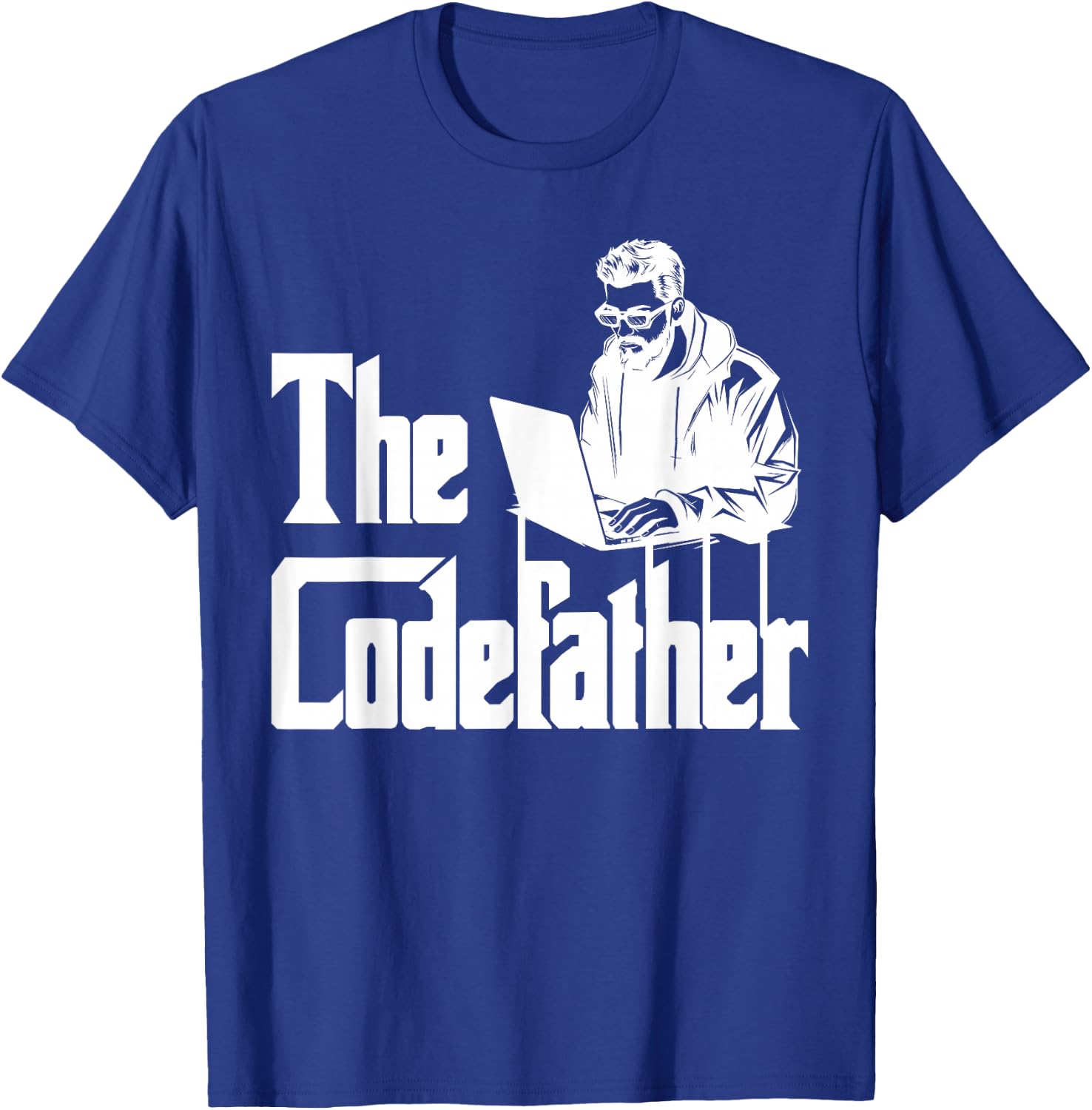 Computer Science THE CODEFATHER Funny Computer Scientist T-Shirt - T-Shirt | Royal