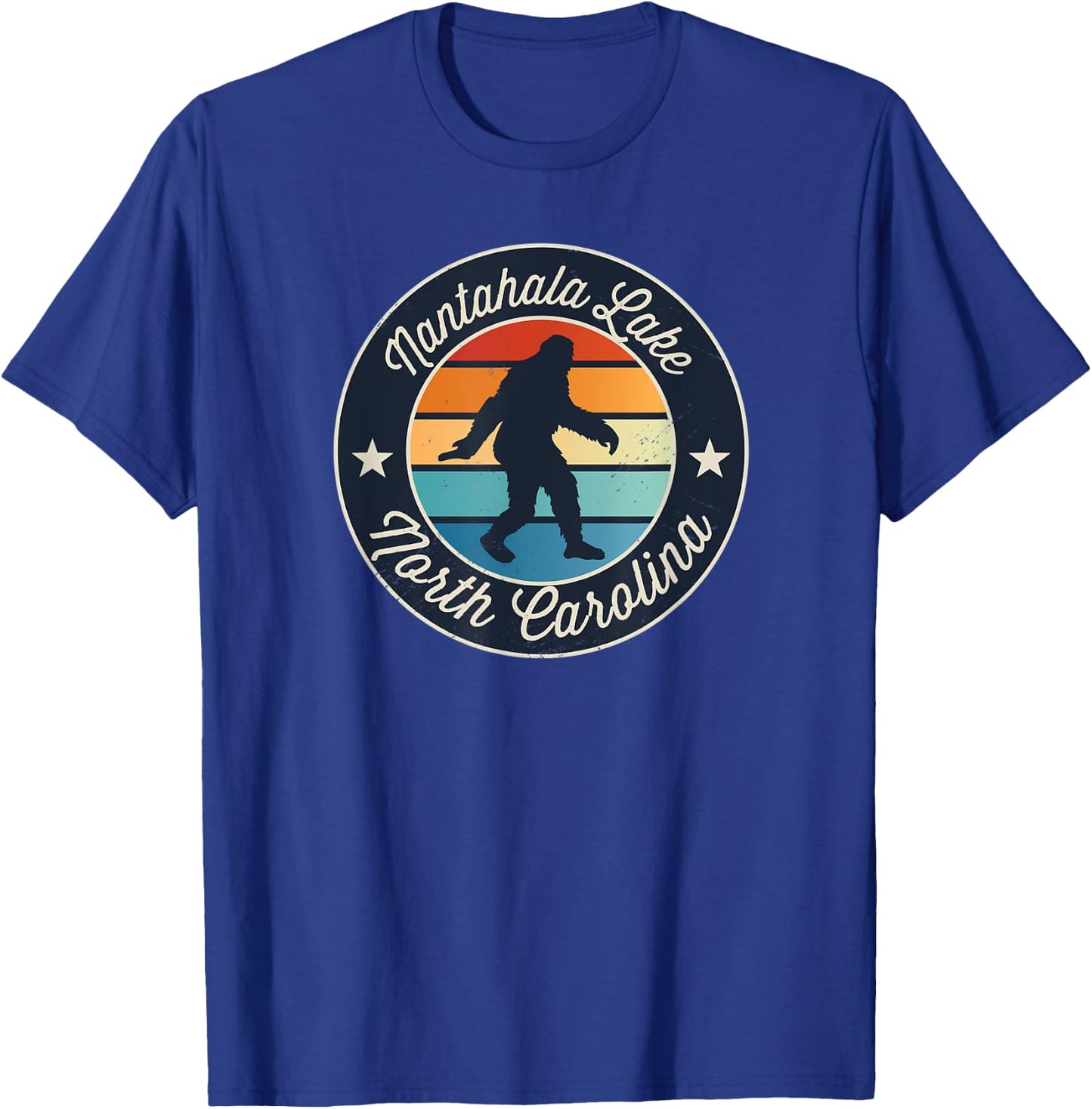 Nantahala Lake North Carolina Sasquatch Souvenir T-Shirt - T-Shirt | Royal