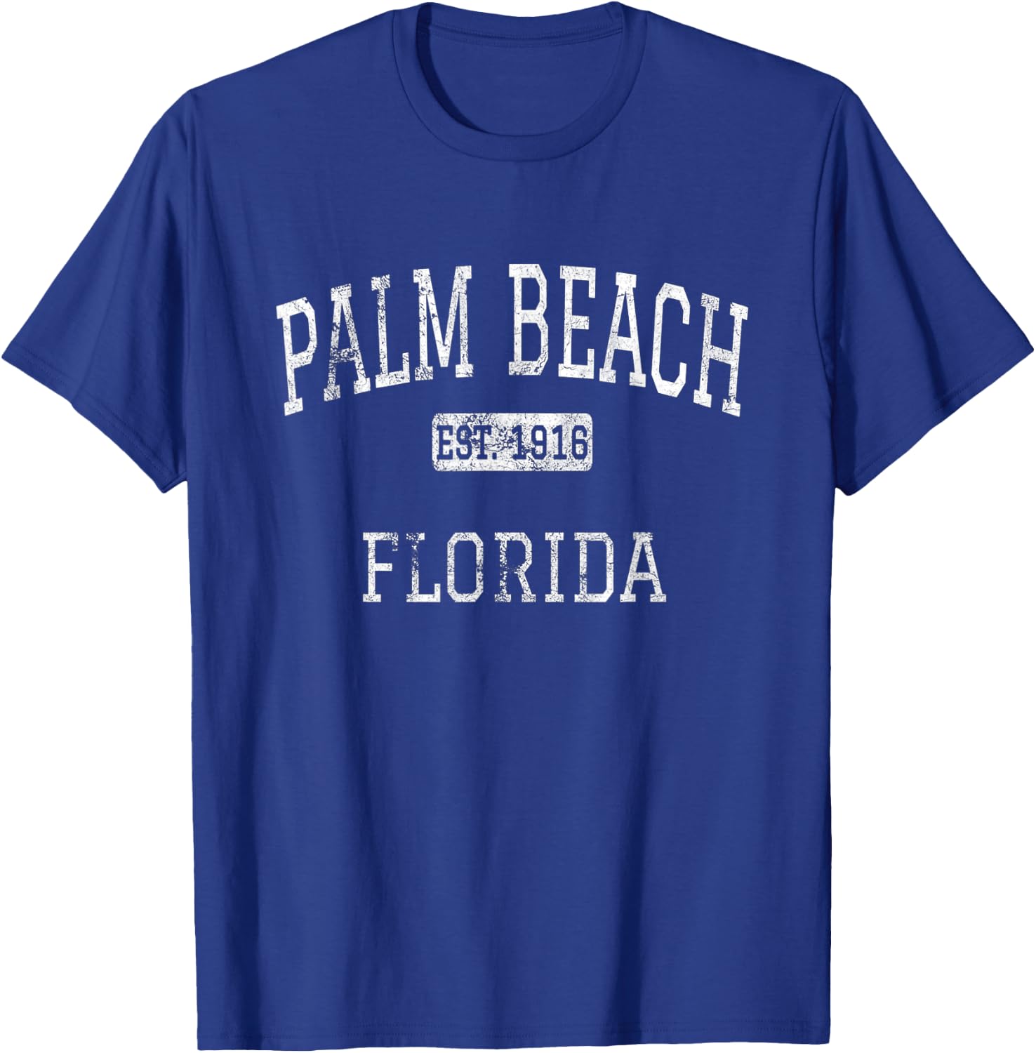 Palm Beach Florida FL Vintage T-Shirt - T-Shirt | Royal