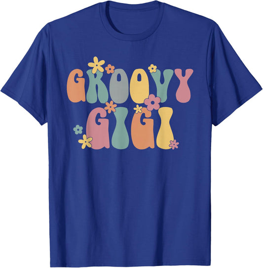 Groovy Gigi Groovy Grandma Groovy Grandmother T-Shirt - T-Shirt | Royal
