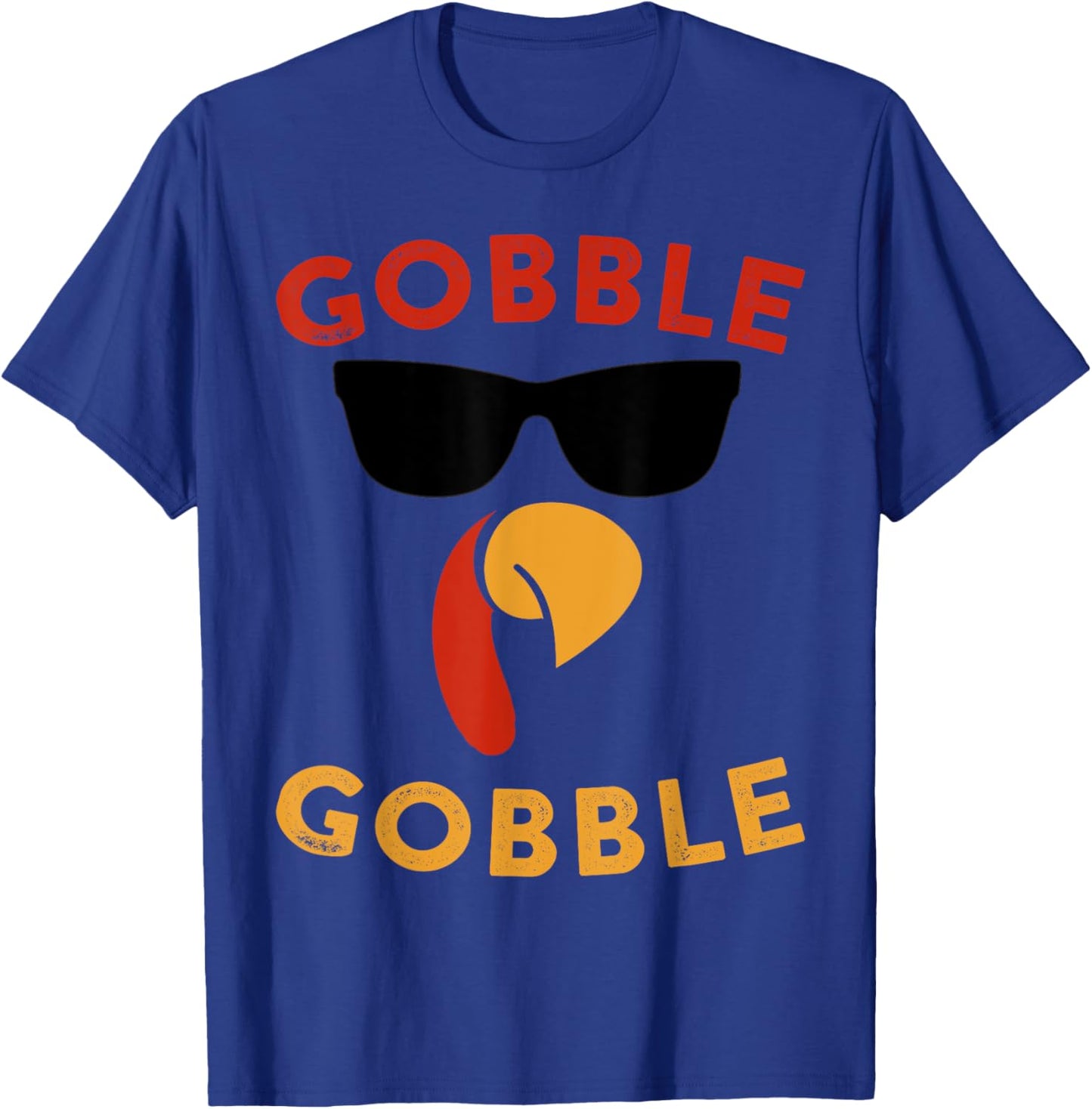 Gobble Gobble Turkey Thanksgiving Day Gifts Trot Leg Day T-Shirt - T-Shirt | Royal