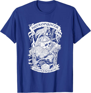 Games Sesh Fantasy RPG Necromancer - -Adults, Black, Small T-Shirt - T-Shirt | Royal