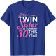 30th Birthday Gifts for Twin Sisters Funny Birth Year T-Shirt - T-Shirt | Royal