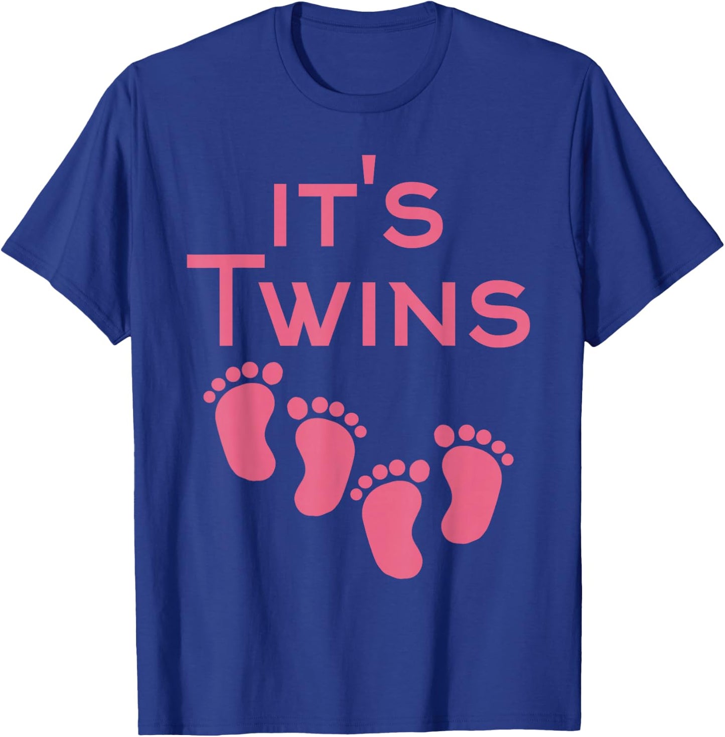 Team twins - It's twin girls - Gender reveal & Baby shower T-Shirt - T-Shirt | Royal