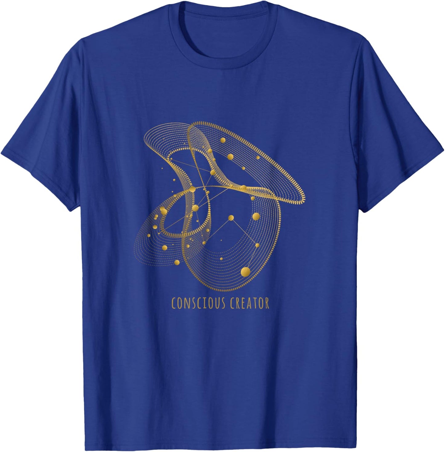 Conscious Creator Sacred Geometry T-Shirt - T-Shirt | Royal