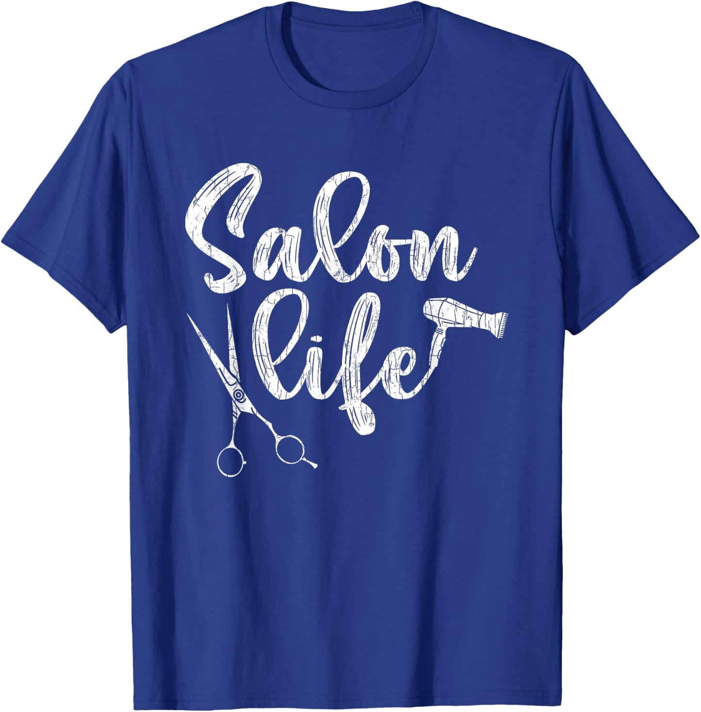 Salon Life Funny Hairdresser Hairstylist Barber Graphic T-Shirt - T-Shirt | Royal