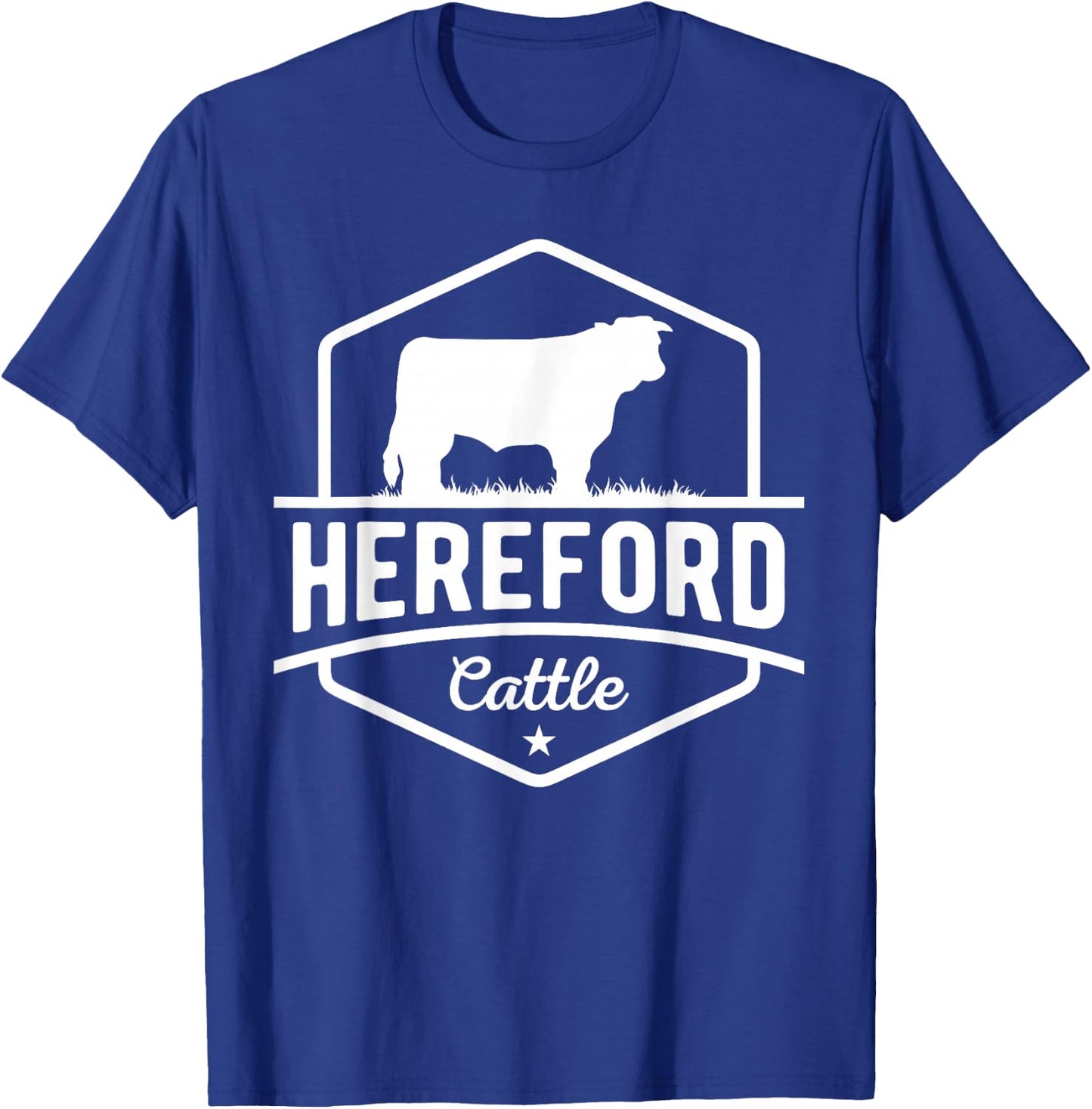 Hereford Cattle - Hereford Cow For Cattle Farmer T-Shirt - T-Shirt | Royal