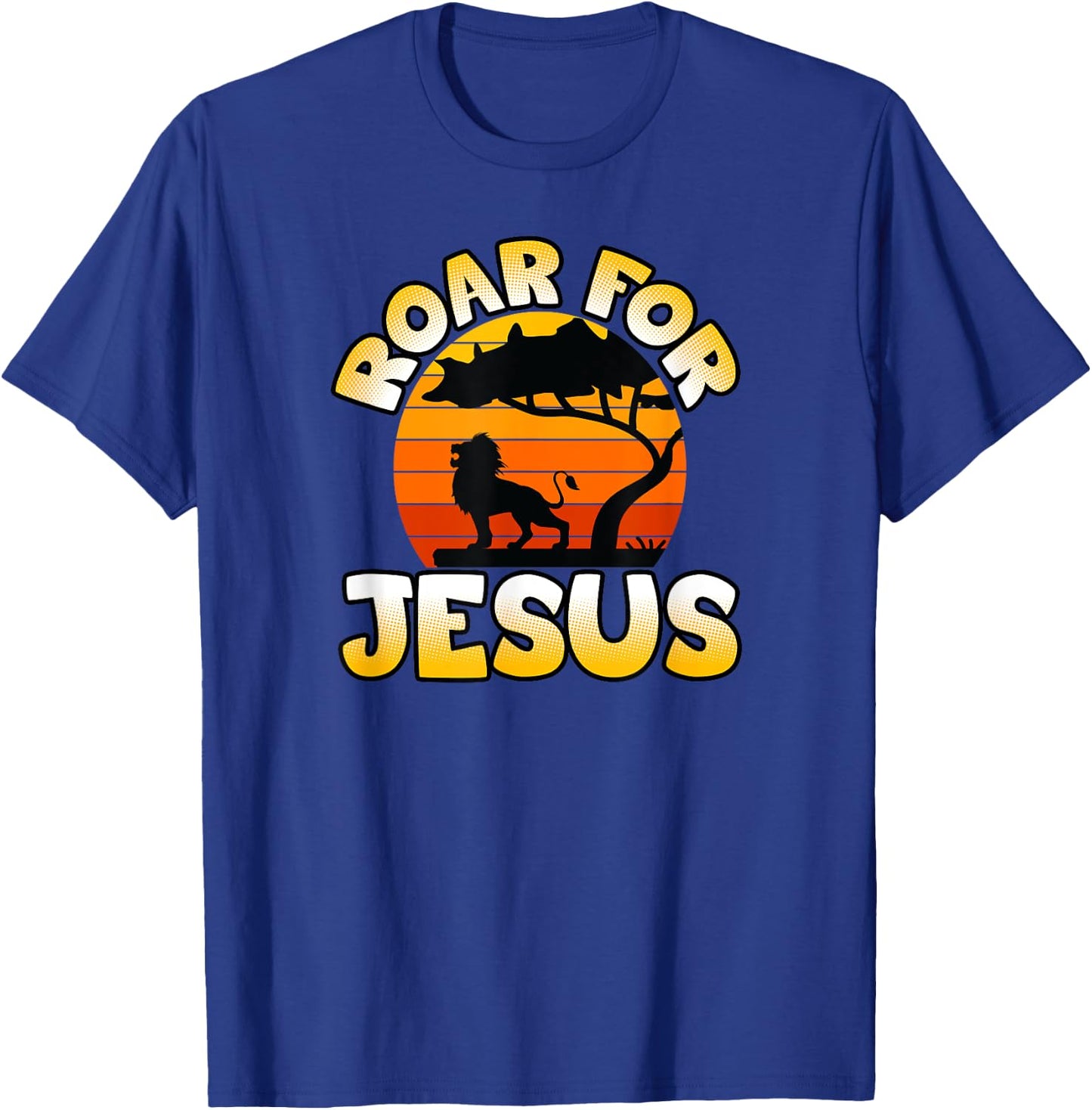 Vacation Bible School Lion Wild About VBS Roar For Jesus T-Shirt - T-Shirt | Royal