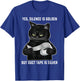Black Cat Silence Is Golden But Duct Tape Is Silver Funny Men Women T-Shirt - T-Shirt | Royal