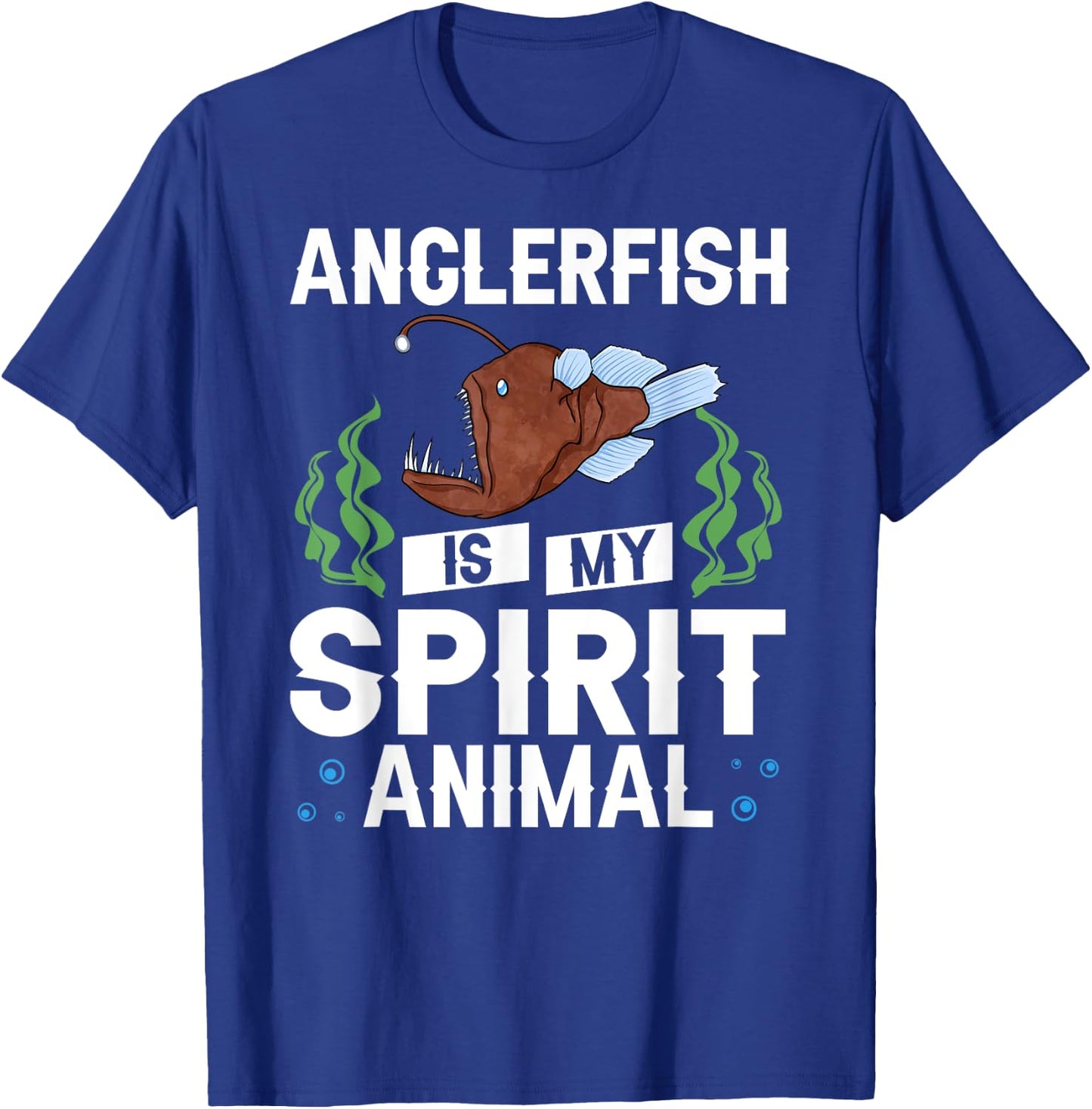 Anglerfish Deep Sea Angler Fish Skeleton T-Shirt - T-Shirt | Royal