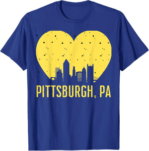 Pittsburgh Born in PA From PGH Pennsylvania Burgh Mom Dad T-Shirt - T-Shirt | Royal