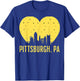 Pittsburgh Born in PA From PGH Pennsylvania Burgh Mom Dad T-Shirt - T-Shirt | Royal