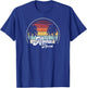 Aloha Hawaii Palms Cool Casual Summer Beach Vacation T-Shirt - T-Shirt | Royal