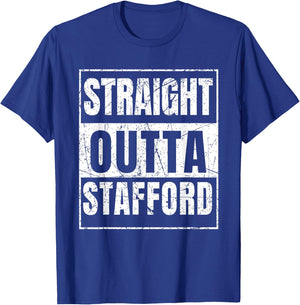 Straight Outta Stafford T-Shirt - T-Shirt | Royal