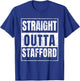 Straight Outta Stafford T-Shirt - T-Shirt | Royal