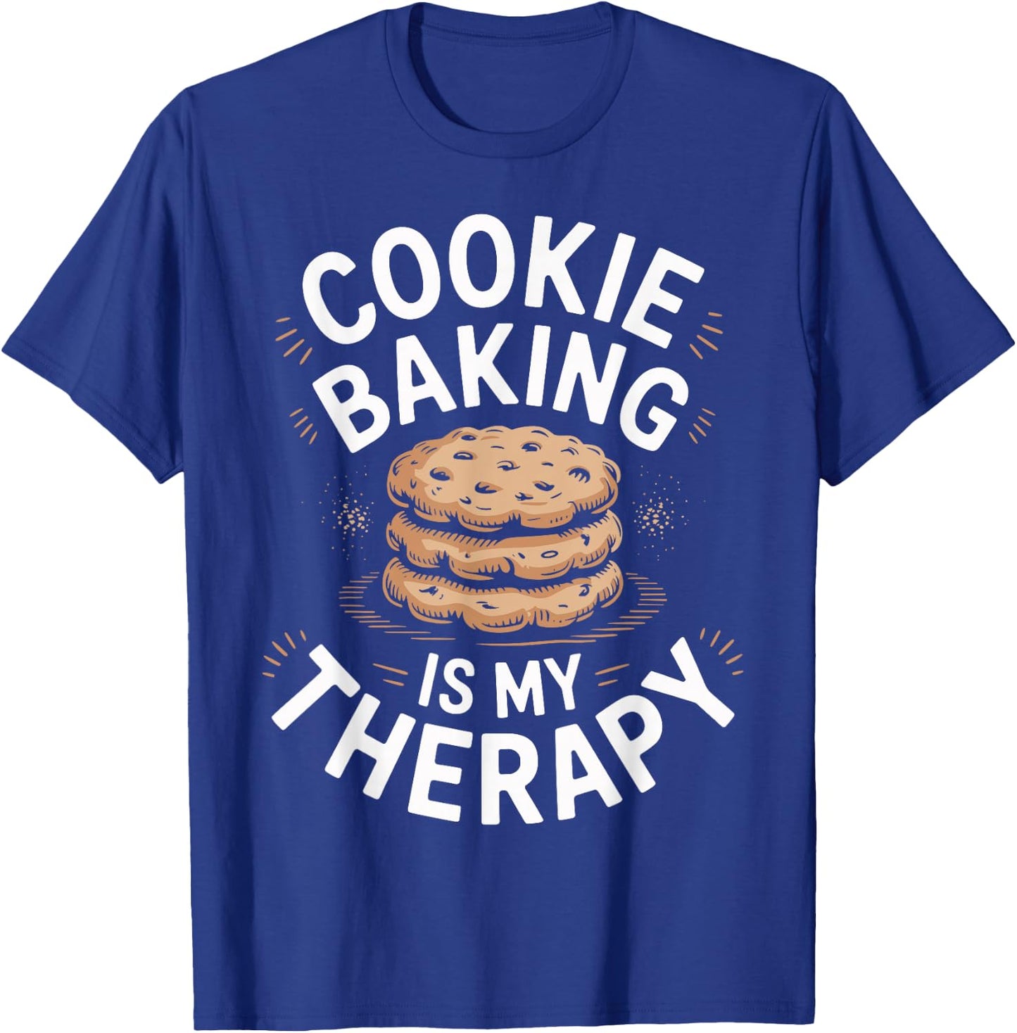 Cookie Baking is My Therapy Cookie Baker T-Shirt - T-Shirt | Royal