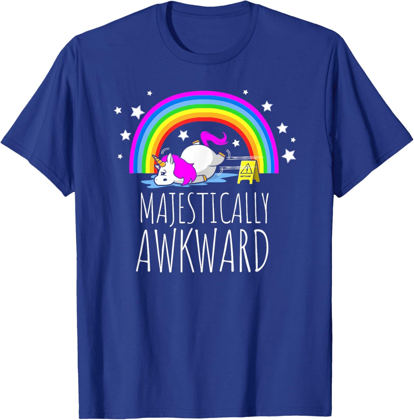 Majestically Awkward Unicorn for the Socially Awkward T-Shirt - T-Shirt | Royal