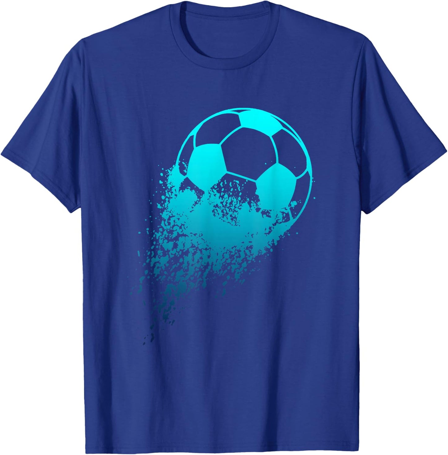 Soccer Player Sport Vintage Men Boys Soccer Ball T-Shirt - T-Shirt | Royal
