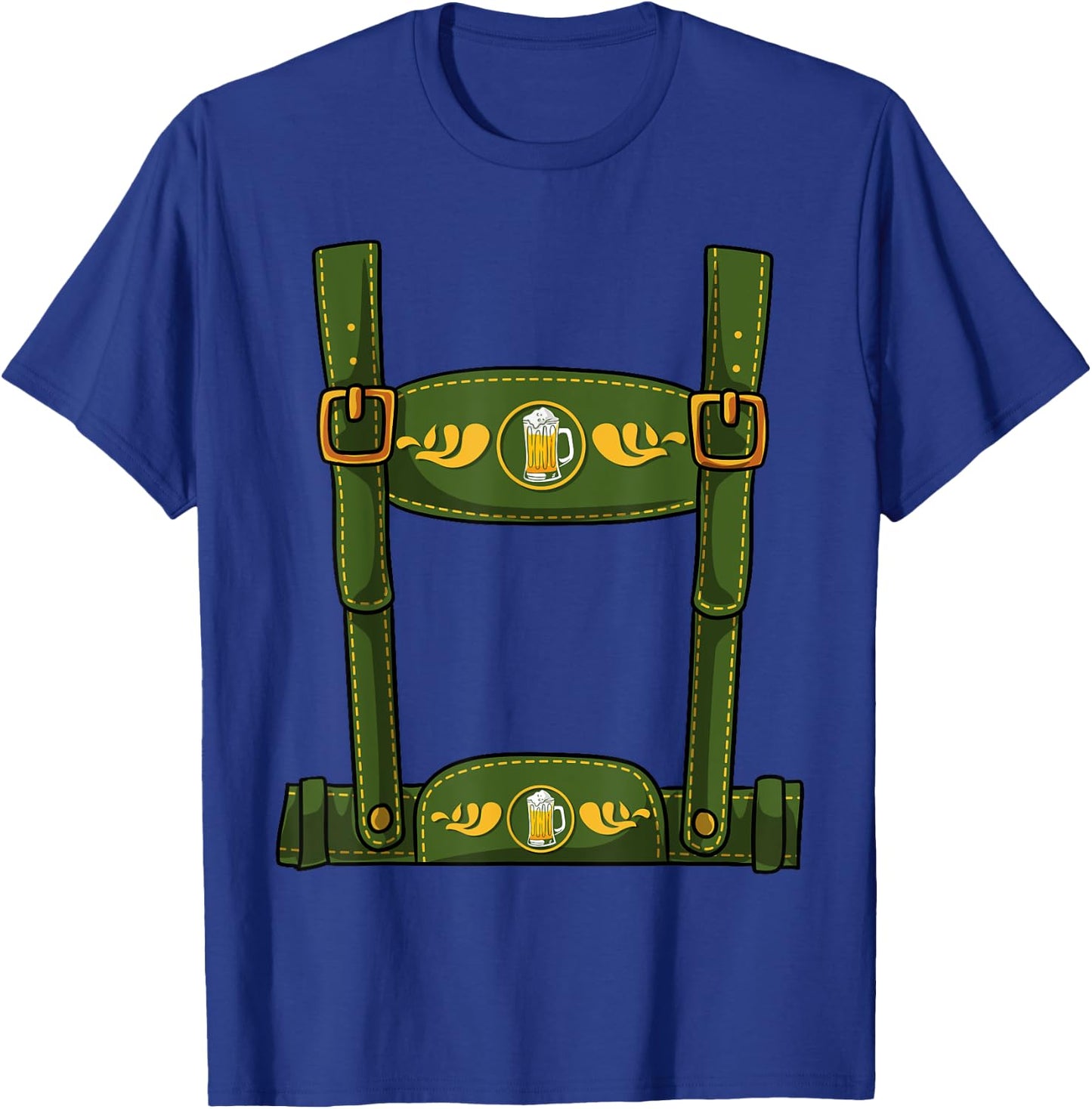 Oktoberfest Halloween Costume - Men's Leather Trousers T-Shirt - T-Shirt | Royal