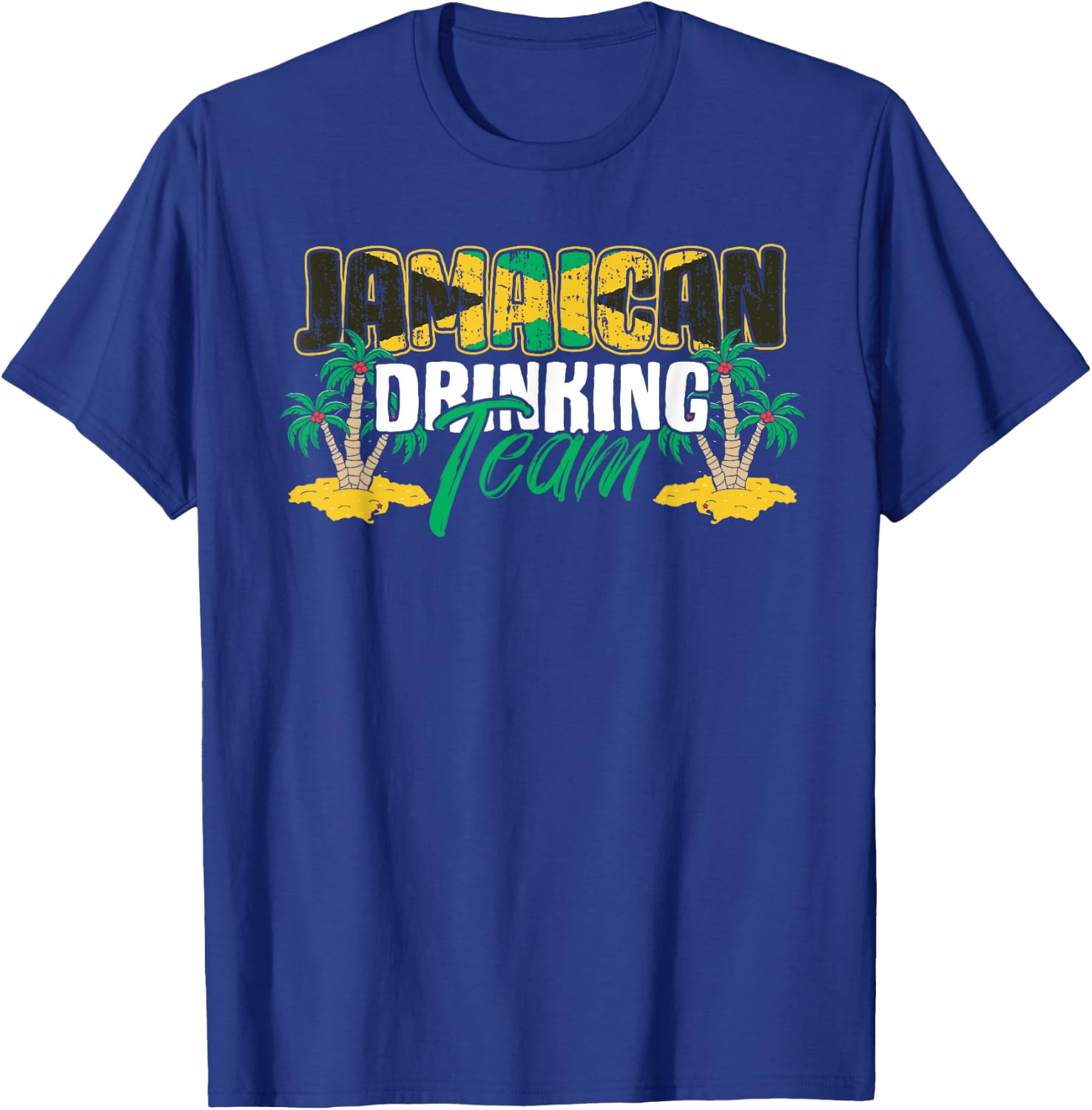 Jamaican Drinking Team Jamaica Flag Beer Lover Men Women T-Shirt - T-Shirt | Royal