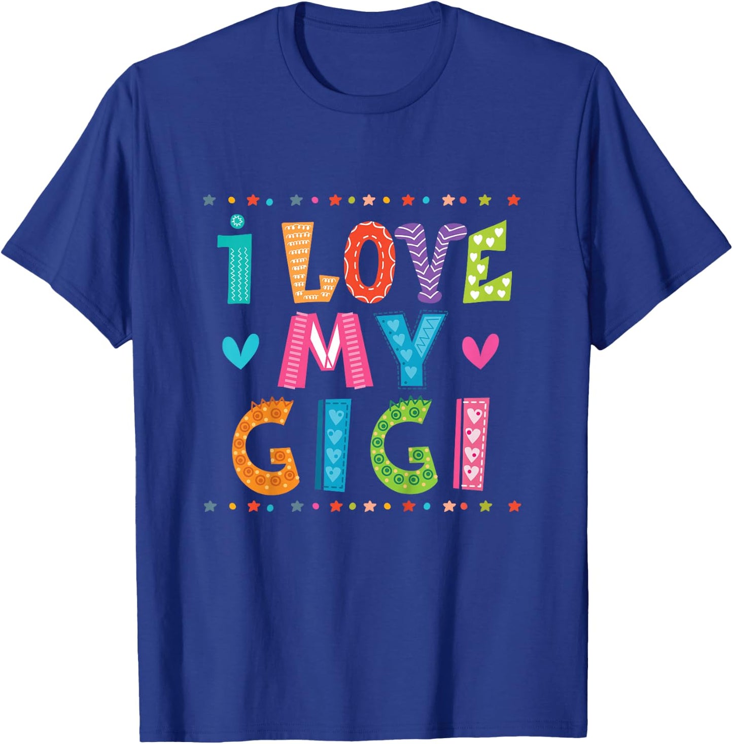 I Love My Gigi Granddaughter T-Shirt - T-Shirt | Royal
